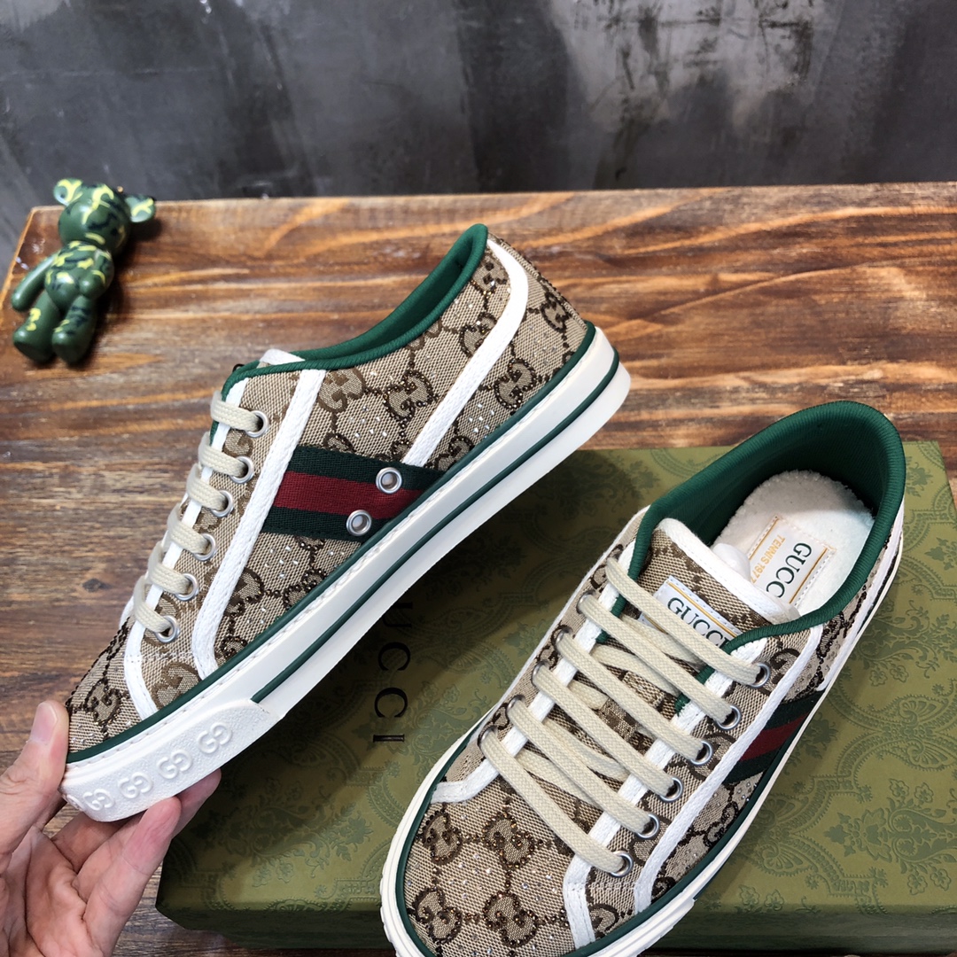 Gucci Tennis 1977 GG Mehrfarbiger Sneaker - EUR FASHION