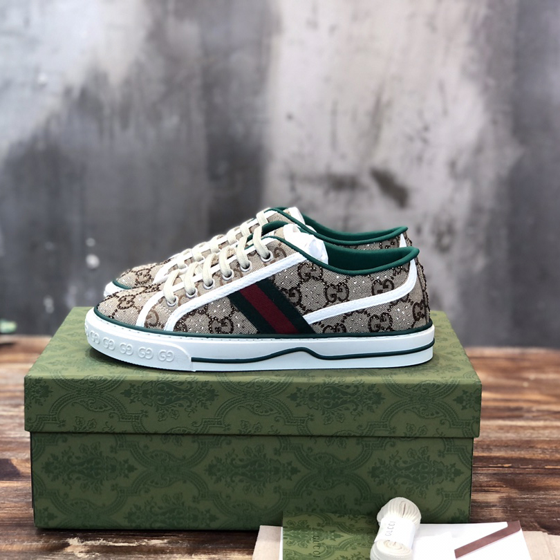 Gucci Tennis 1977 GG Mehrfarbiger Sneaker - EUR FASHION