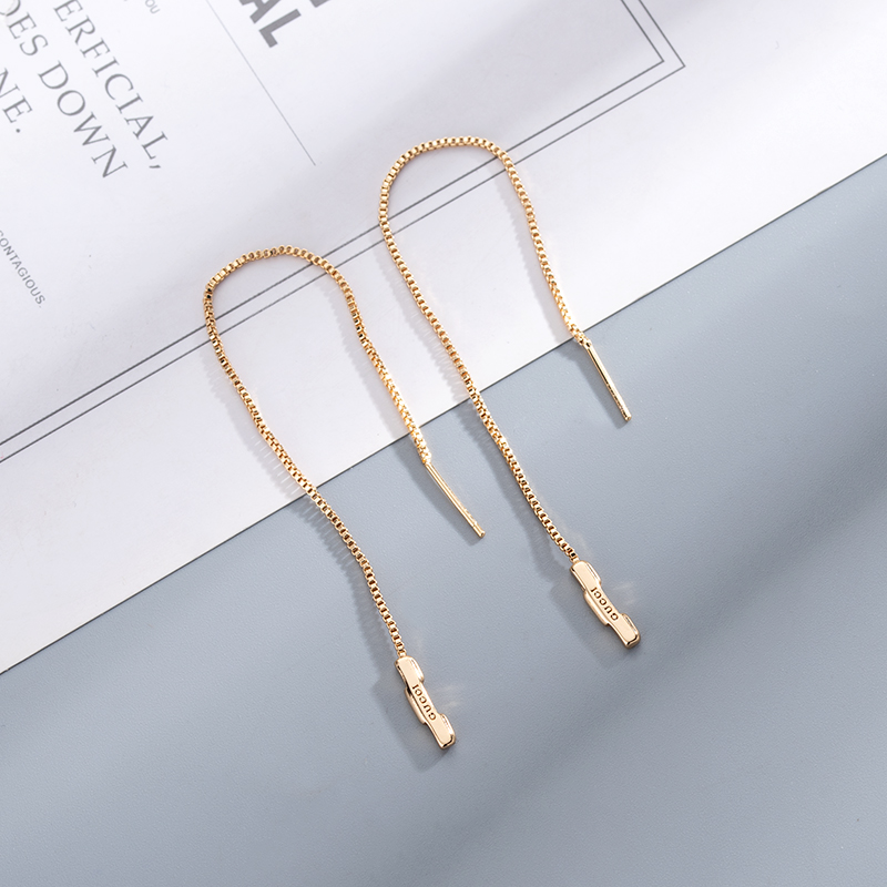 Gucci Link To Love Kettenohrringe mit „Gucci“-Streifen - EUR FASHION