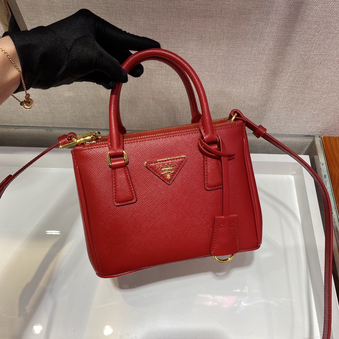 Prada Galleria Mikrotasche aus Saffiano-Leder (20–14,5–9,5 cm) 1BA906 - EUR FASHION