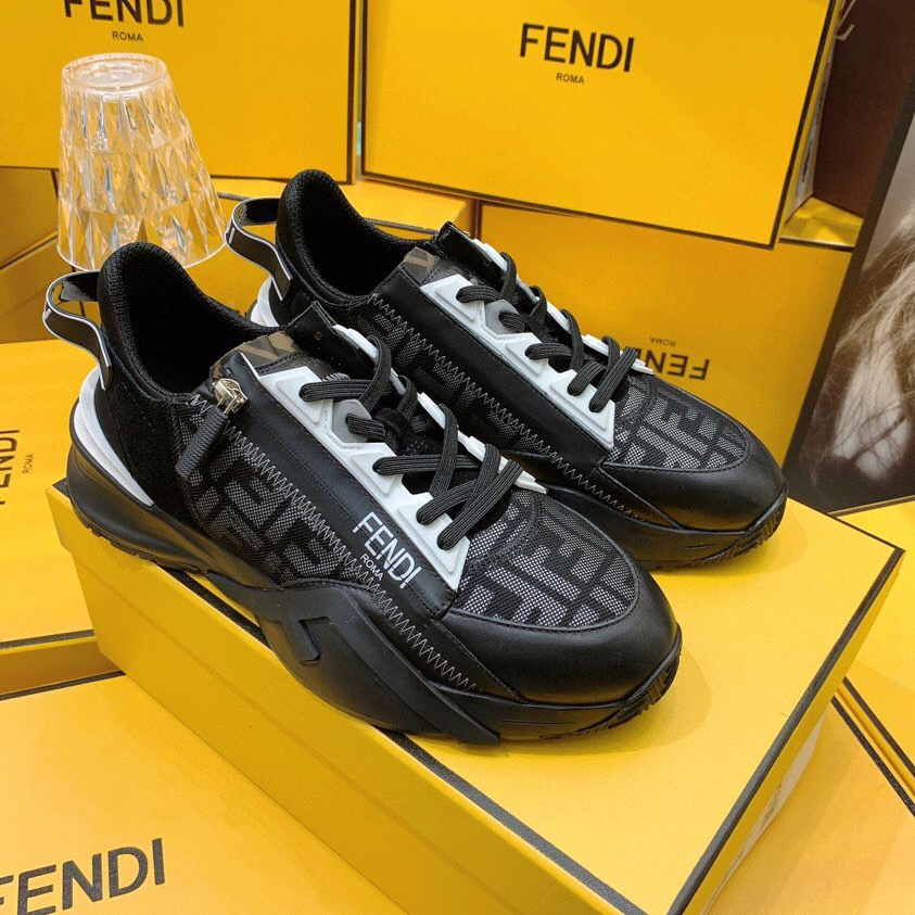 Fendi Flow beige Wildleder-Low-Top-Sneaker - EUR FASHION