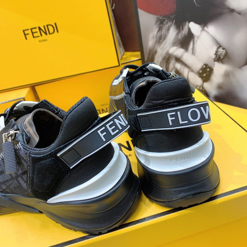 Fendi Flow beige Wildleder-Low-Top-Sneaker - EUR FASHION