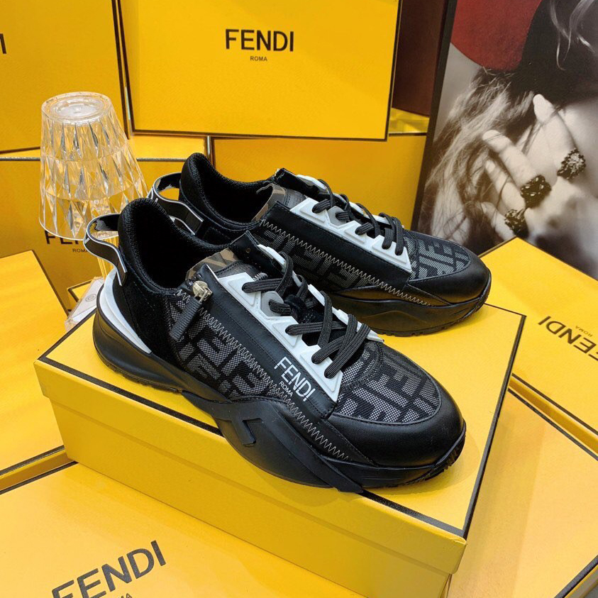 Fendi Flow beige Wildleder-Low-Top-Sneaker - EUR FASHION