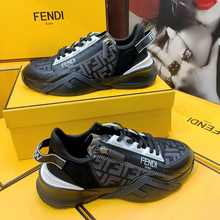 Fendi Flow beige Wildleder-Low-Top-Sneaker - EUR FASHION