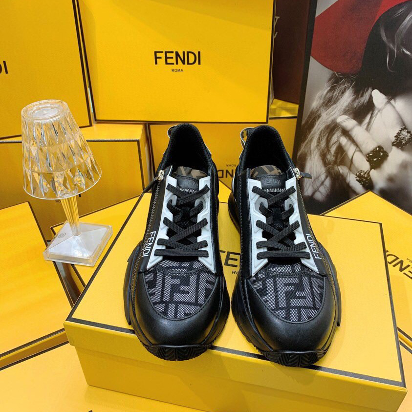 Fendi Flow beige Wildleder-Low-Top-Sneaker - EUR FASHION