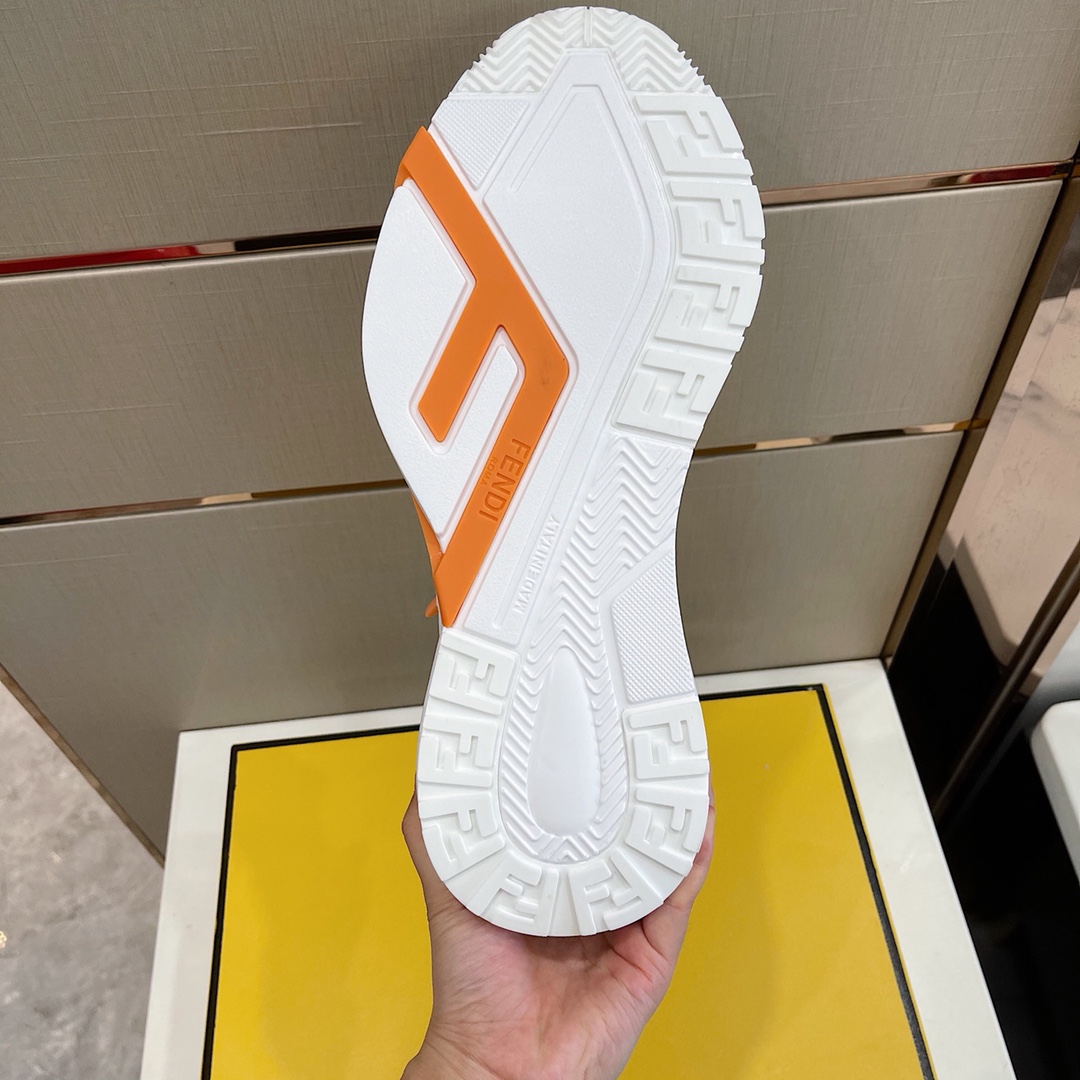 Low-Top-Sneaker „Flow“ aus weißem Nylon von Fendi - EUR FASHION