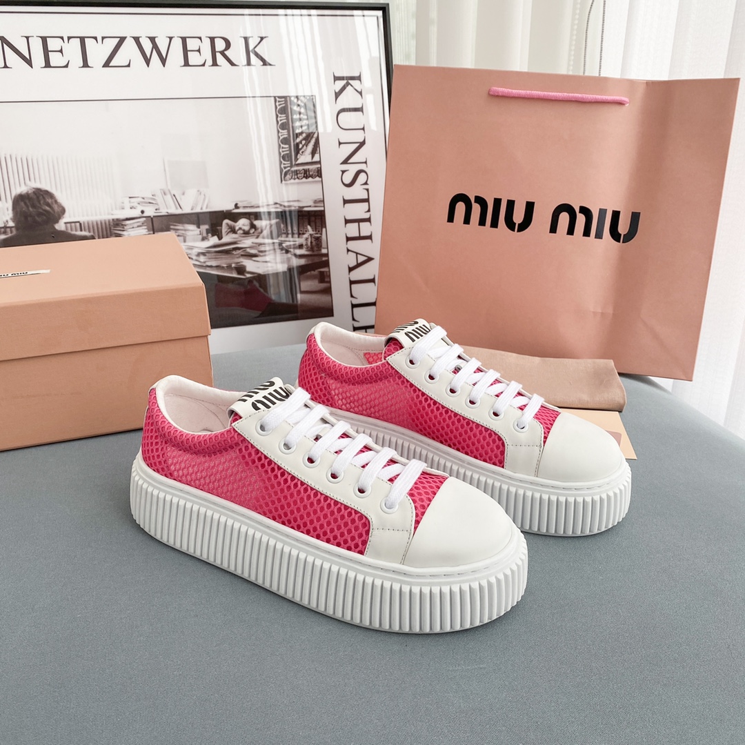 Miu Miu Mesh-Flatform-Sneaker - EUR FASHION