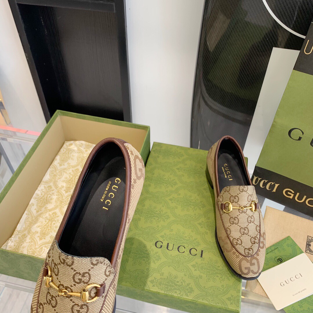 Gucci Damen Maxi GG Gucci Jordaan Loafer - EUR FASHION