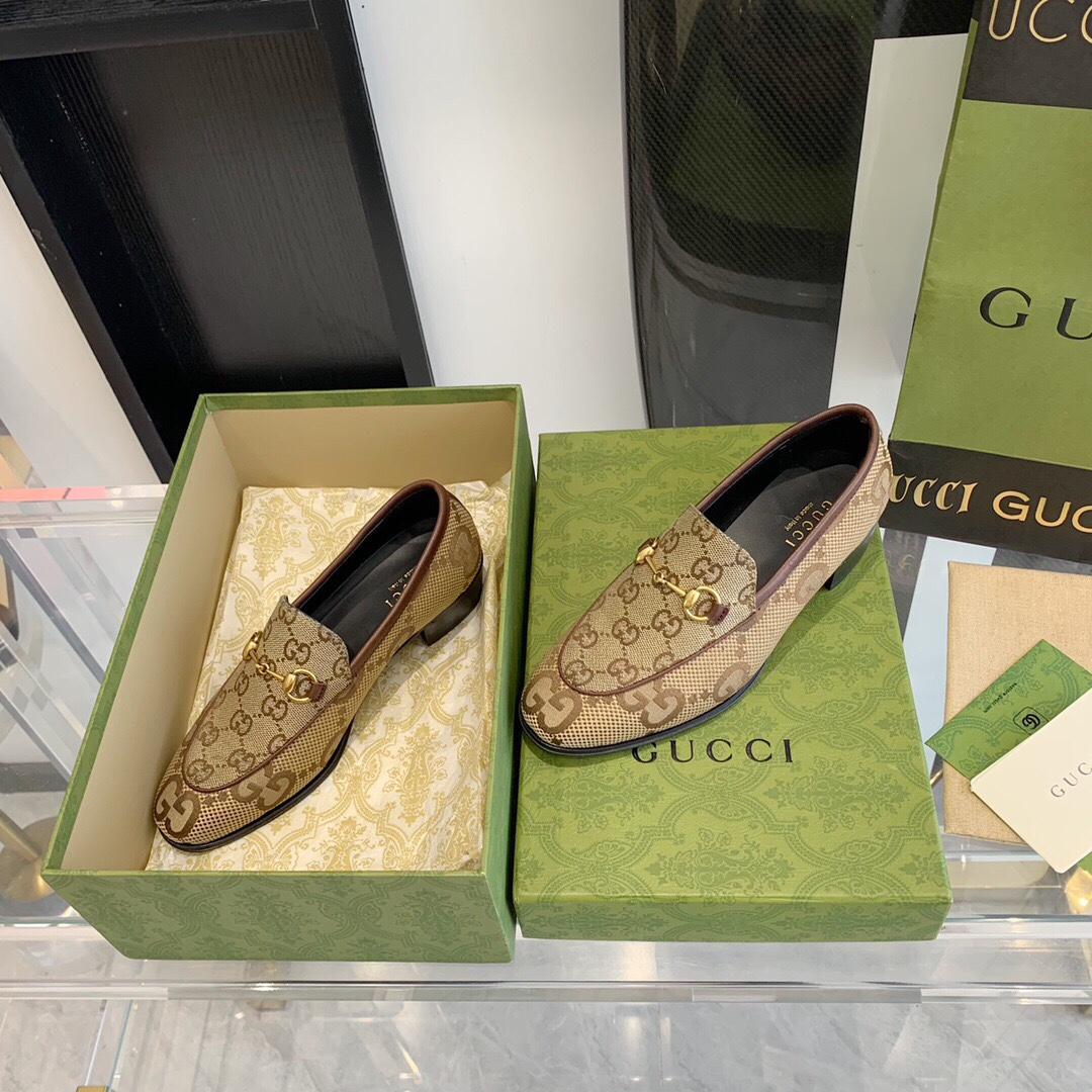 Gucci Damen Maxi GG Gucci Jordaan Loafer - EUR FASHION