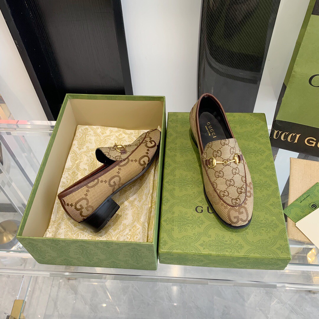 Gucci Damen Maxi GG Gucci Jordaan Loafer - EUR FASHION
