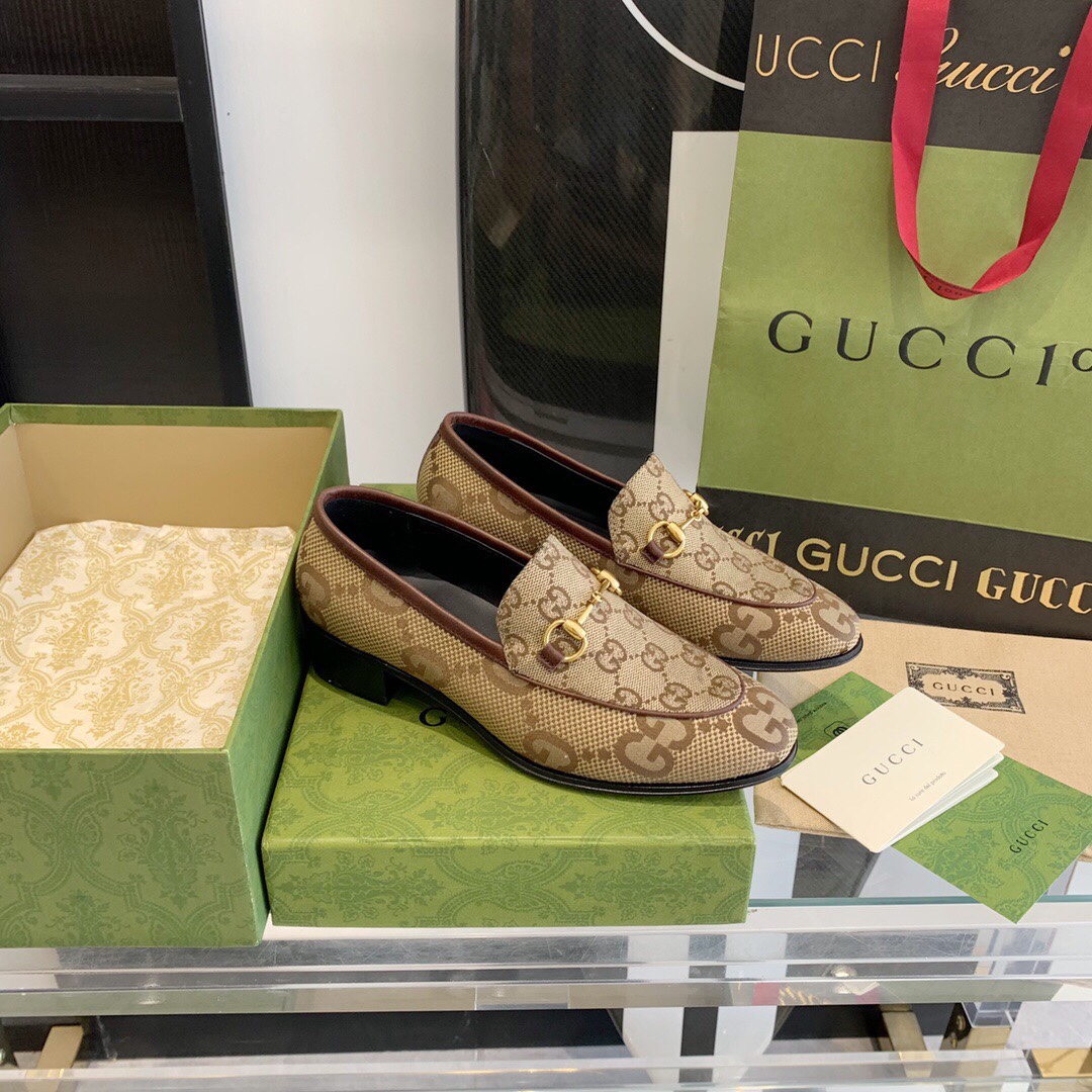 Gucci Damen Maxi GG Gucci Jordaan Loafer - EUR FASHION