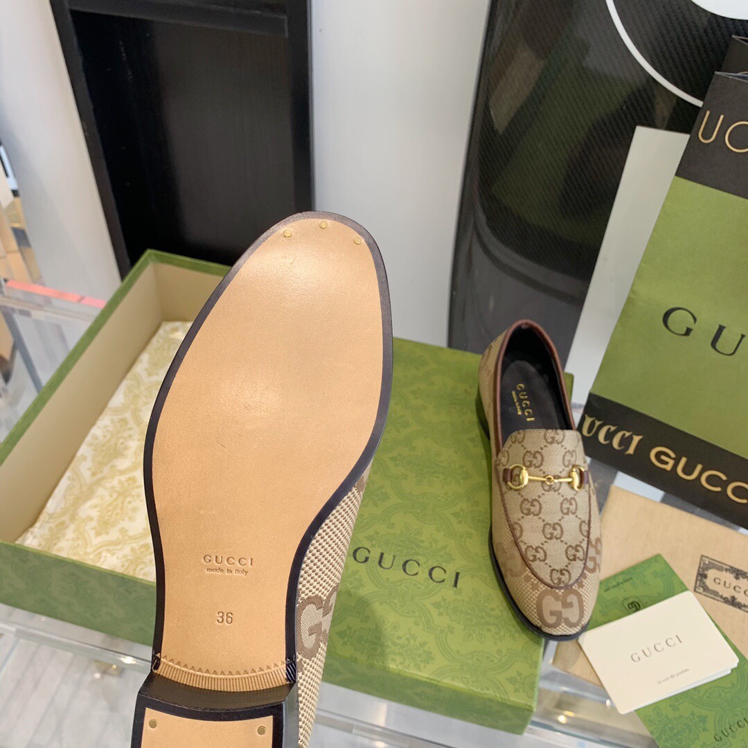 Gucci Damen Maxi GG Gucci Jordaan Loafer - EUR FASHION
