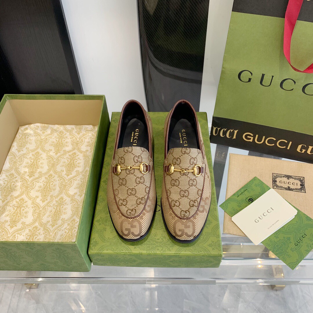 Gucci Damen Maxi GG Gucci Jordaan Loafer - EUR FASHION