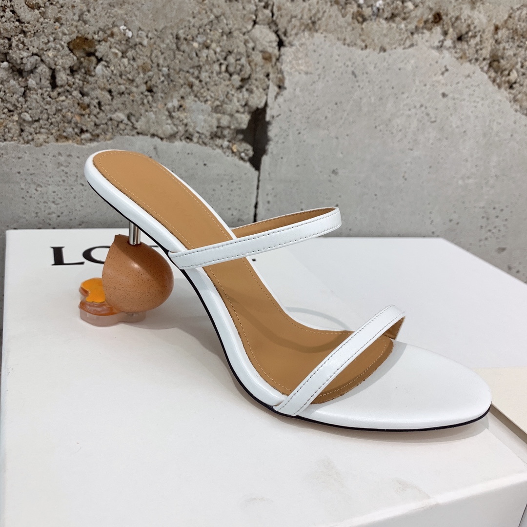 Loewe Broken Egg Sandale aus Ziegenleder - EUR FASHION