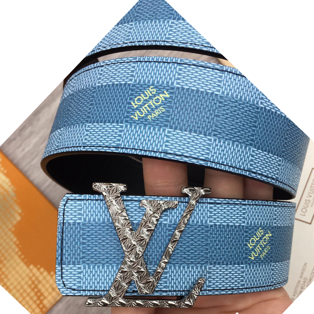 Louis Vuitton LV Initiales Damier Stripes 40 mm Wendegürtel - EUR FASHION