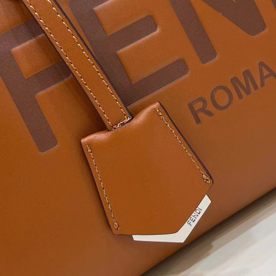 Fendi By The Way Boston-Tasche aus mittelbraunem Leder (28-20-11 cm) - EUR FASHION