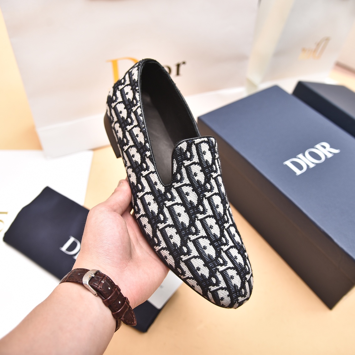 Dior Obique Jacquard-Loafer - EUR FASHION