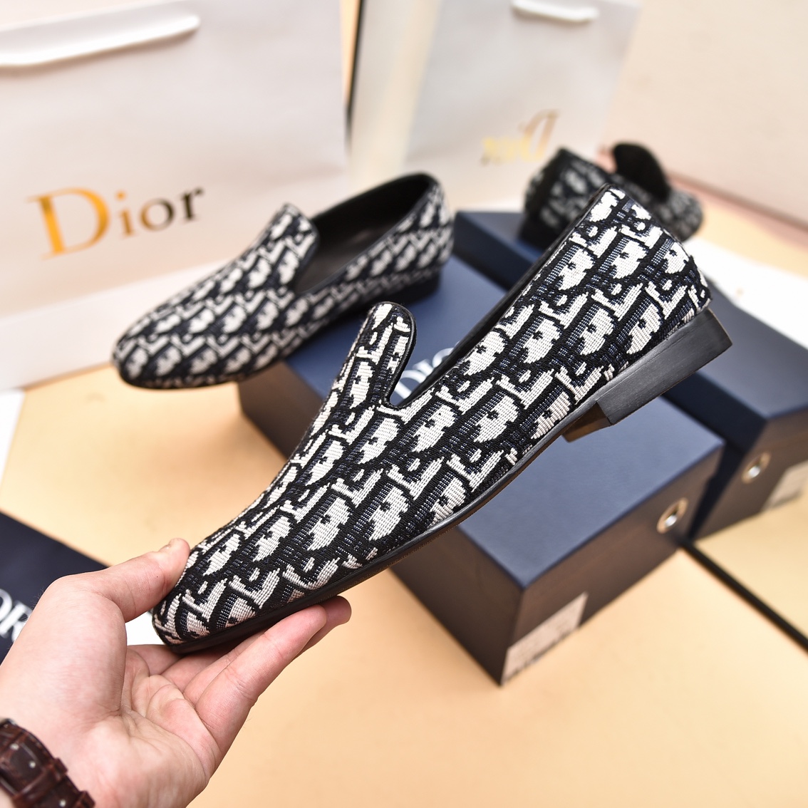 Dior Obique Jacquard-Loafer - EUR FASHION
