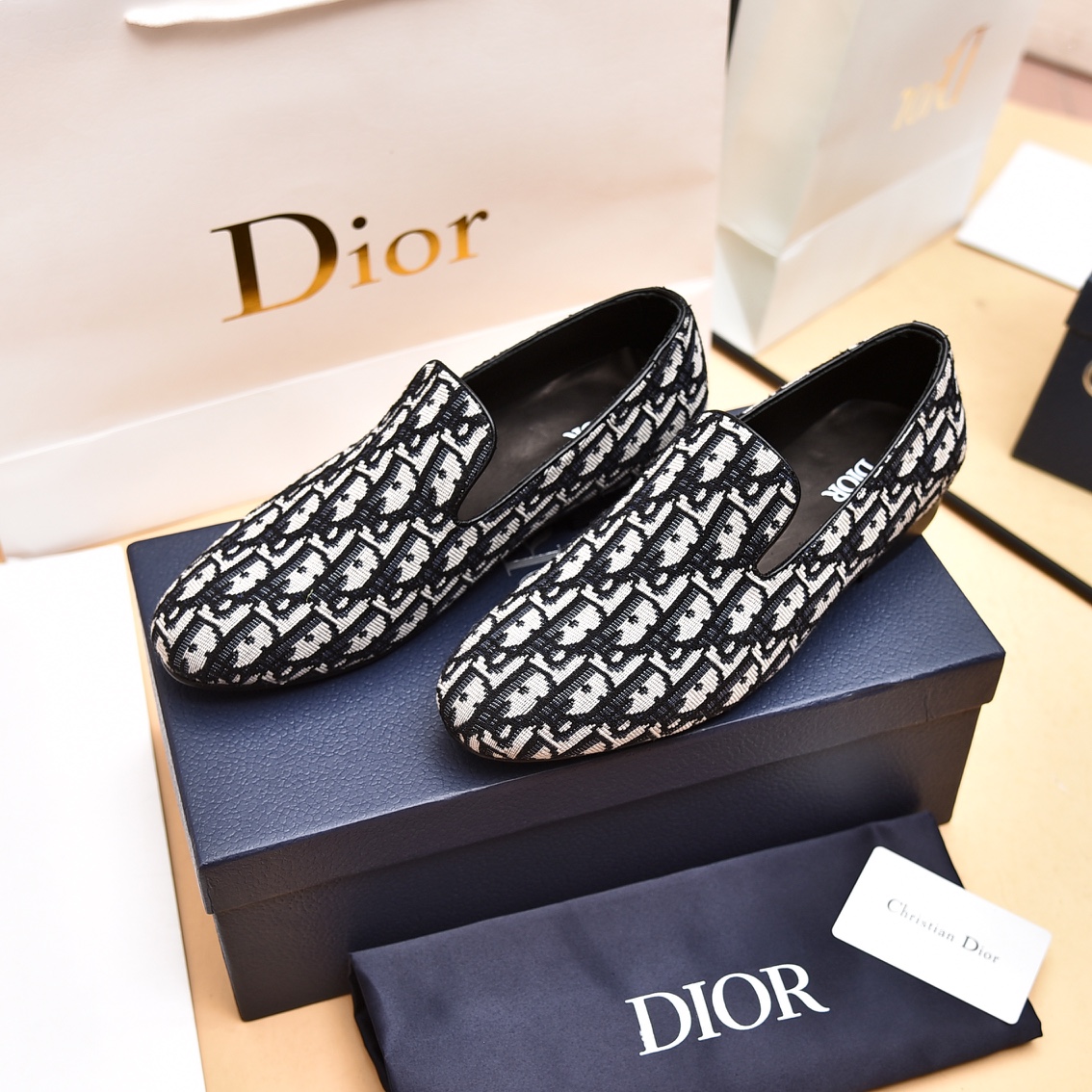 Dior Obique Jacquard-Loafer - EUR FASHION