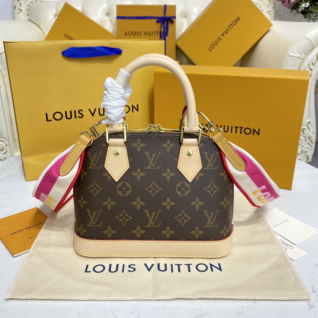 Louis Vuitton Alma BB Monogramm Canvas-Handtasche (23,5–17,5–11,5 cm) M53152 - EUR FASHION