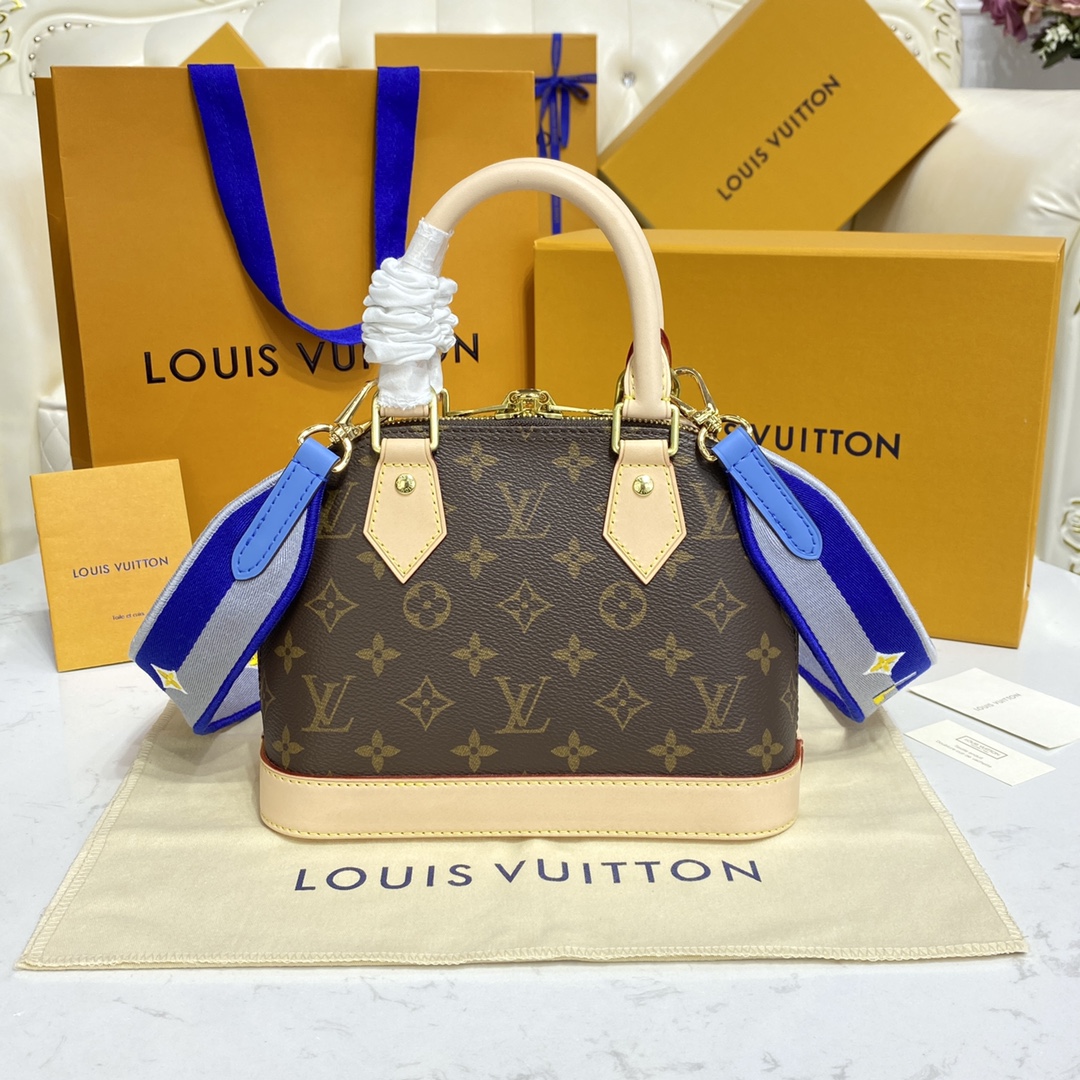 Louis Vuitton Alma BB Monogramm Canvas-Handtasche (23,5–17,5–11,5 cm) M53152 - EUR FASHION