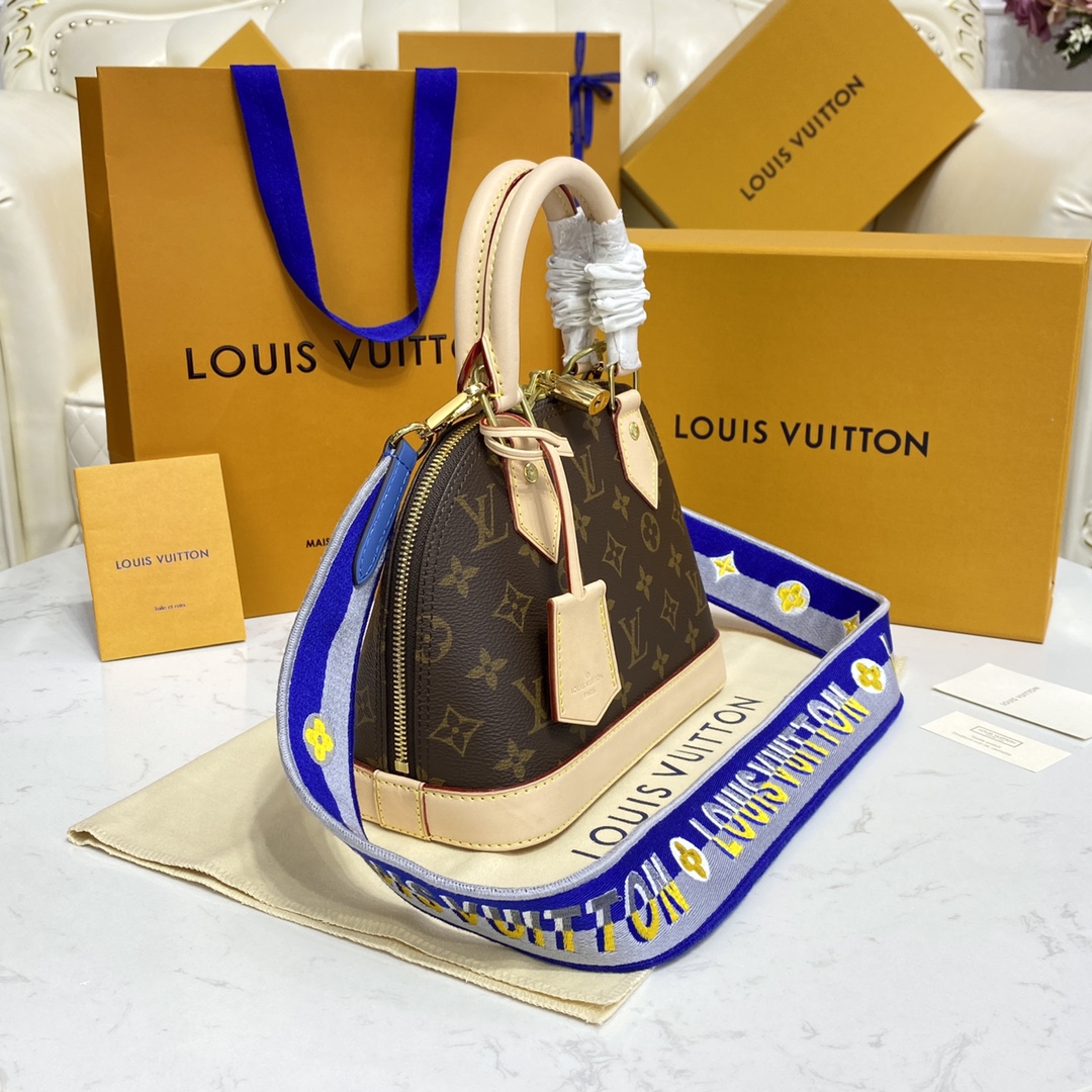 Louis Vuitton Alma BB Monogramm Canvas-Handtasche (23,5–17,5–11,5 cm) M53152 - EUR FASHION