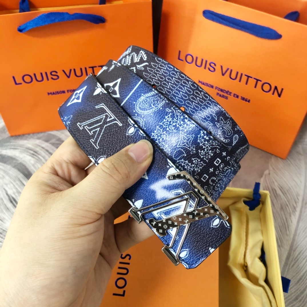 Louis Vuitton LV Initialen Mng Bandana 40MM Wendegürtel M0530T - EUR FASHION