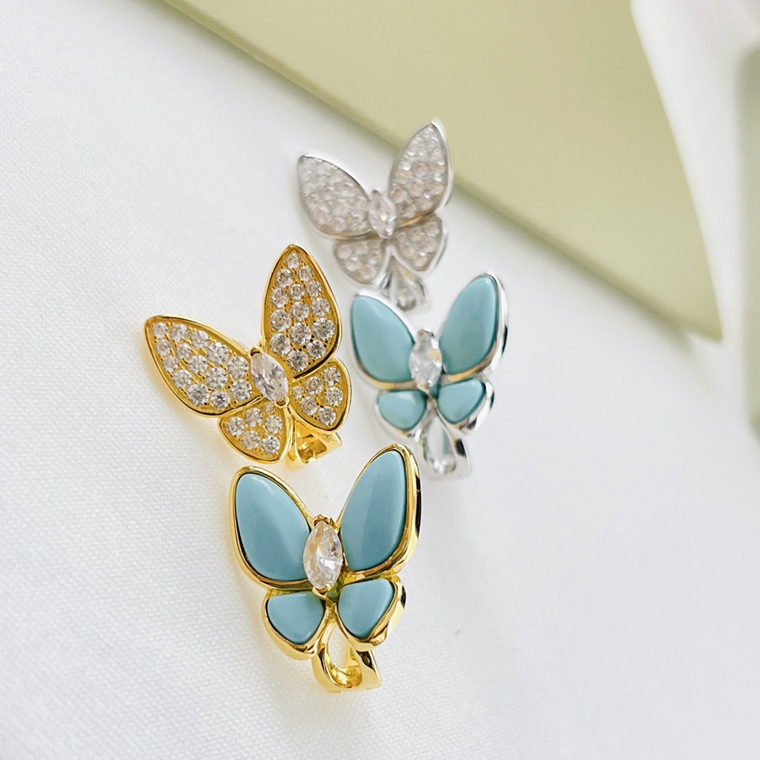 Van Cleef & Arpels Zwei Schmetterlingsohrringe - EUR FASHION