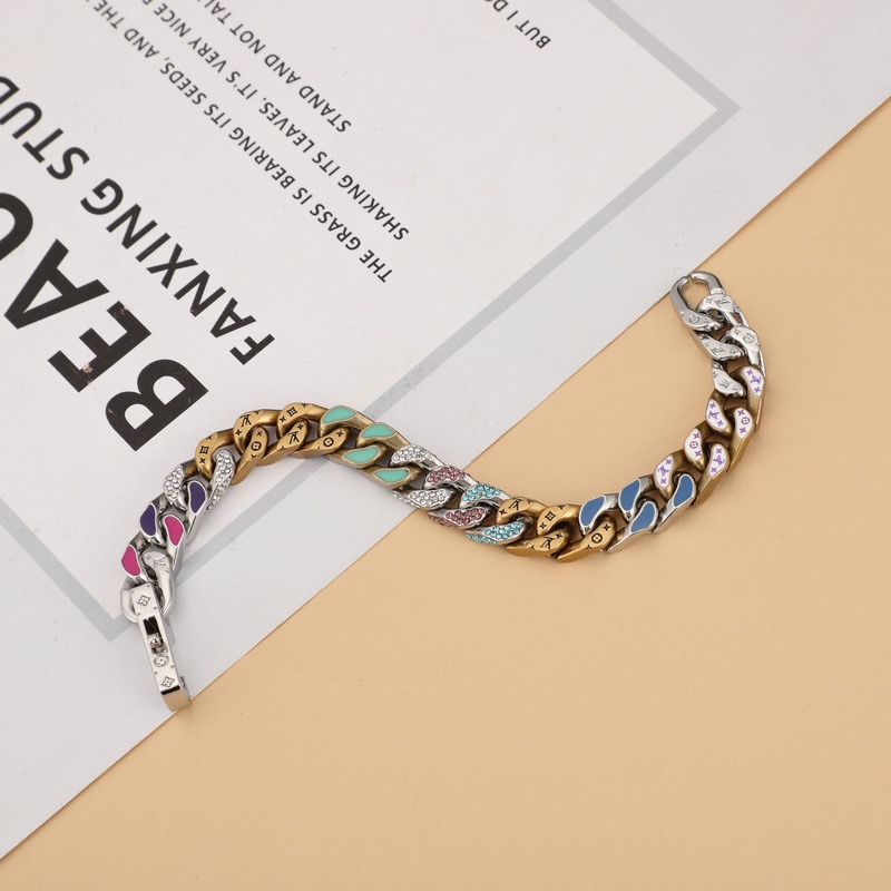 Louis Vuitton Kettenglieder-Patches-Armband 21 cm mp2683 - EUR FASHION
