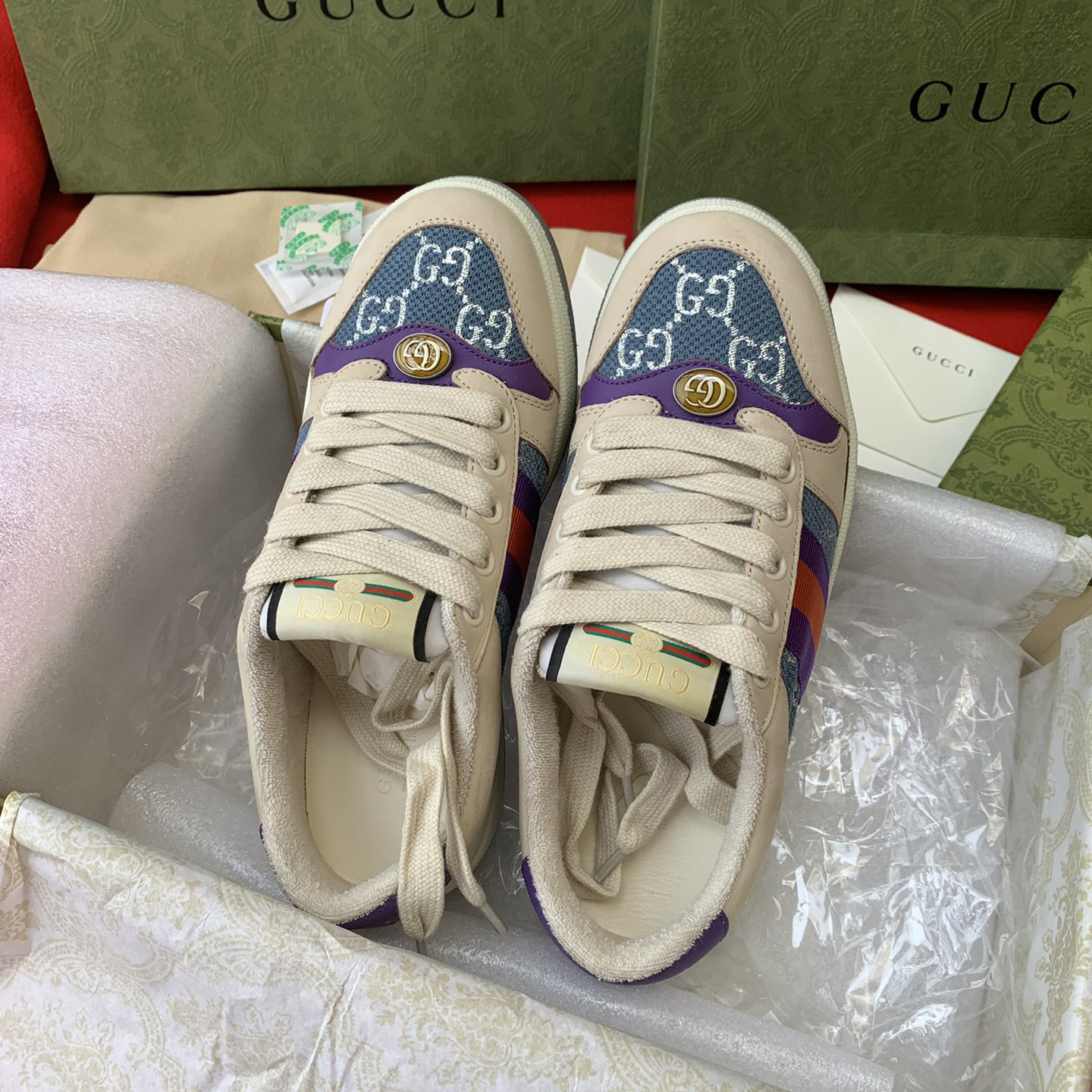 Gucci Damen- und Herren-Screener-Sneaker mit We - EUR FASHION