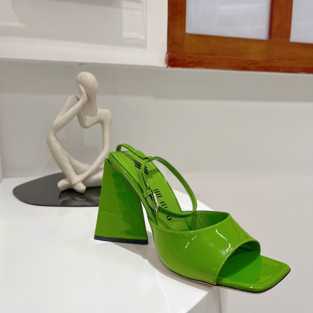 Die Attico ''Piper'' Neon Emerald Sandale - EUR FASHION