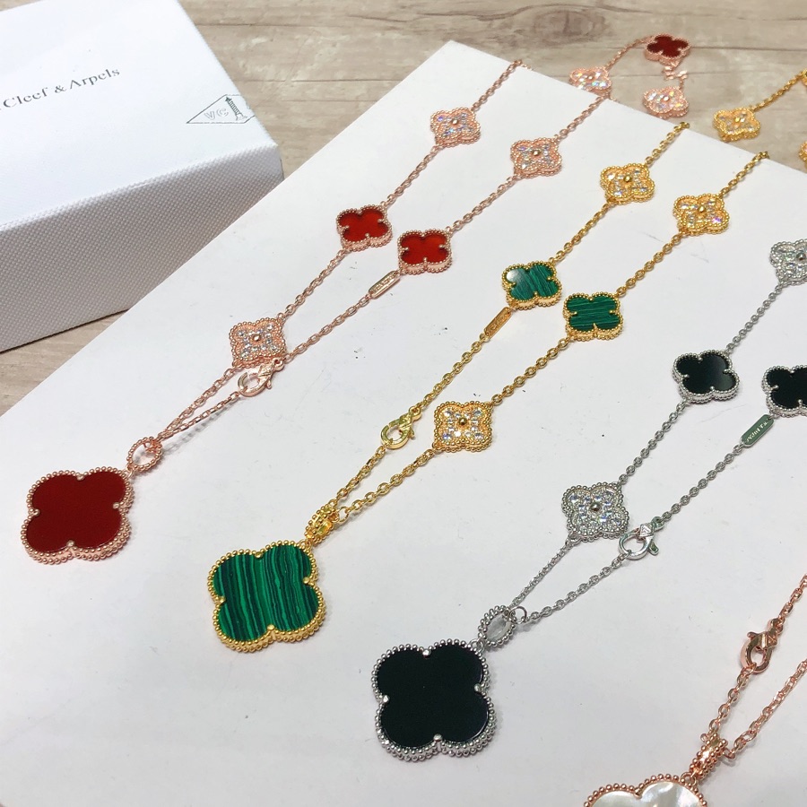 Van Cleef & Arpels Vintage Alhambra Lange Halskette, 10 Motive - EUR FASHION