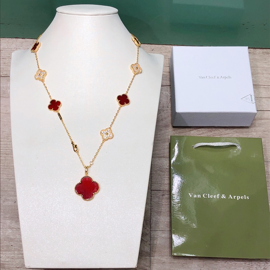Van Cleef & Arpels Vintage Alhambra Lange Halskette, 10 Motive - EUR FASHION