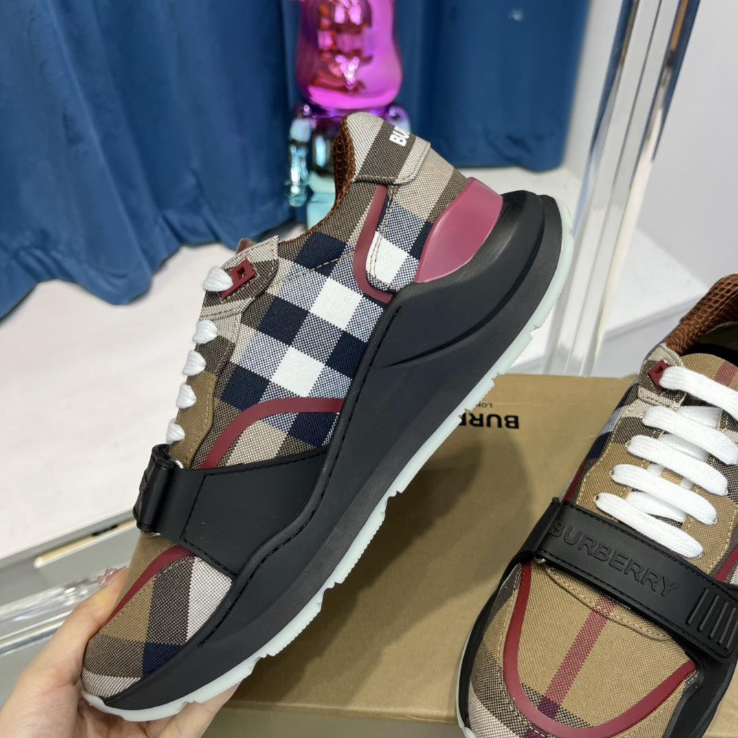 Burberry-Sneaker aus Baumwolle mit Karomuster - EUR FASHION