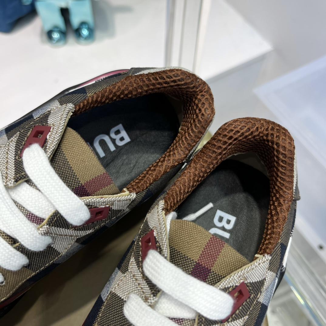 Burberry-Sneaker aus Baumwolle mit Karomuster - EUR FASHION