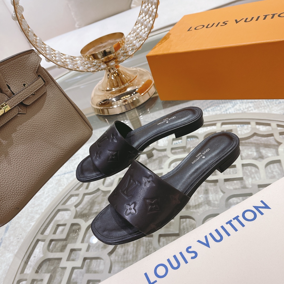 Flaches Louis Vuitton Revival Mule 1A9P3T - EUR FASHION