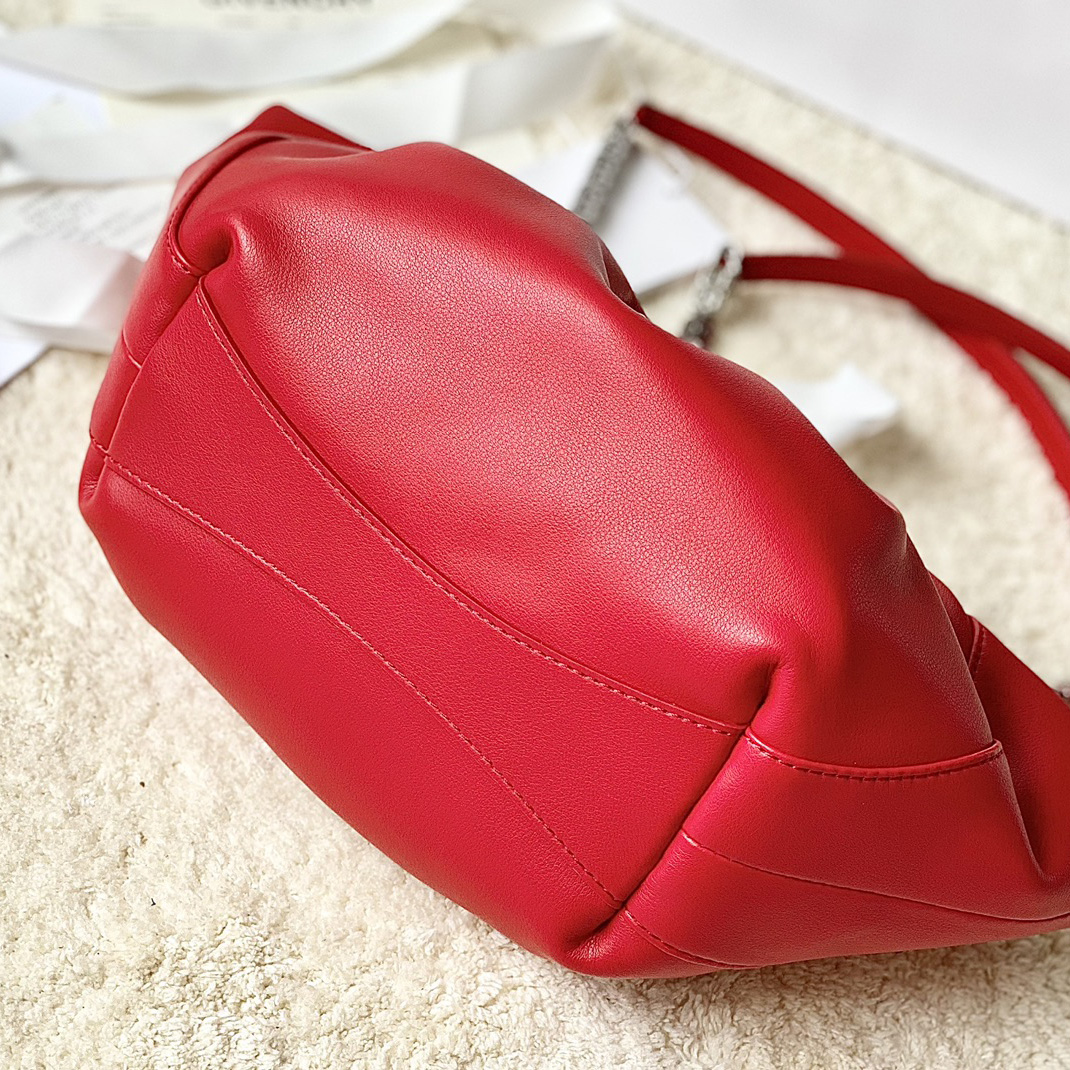 Givenchy Kleine Kenny-Tasche aus Glattleder - Rot (32-22-17 cm) - EUR FASHION