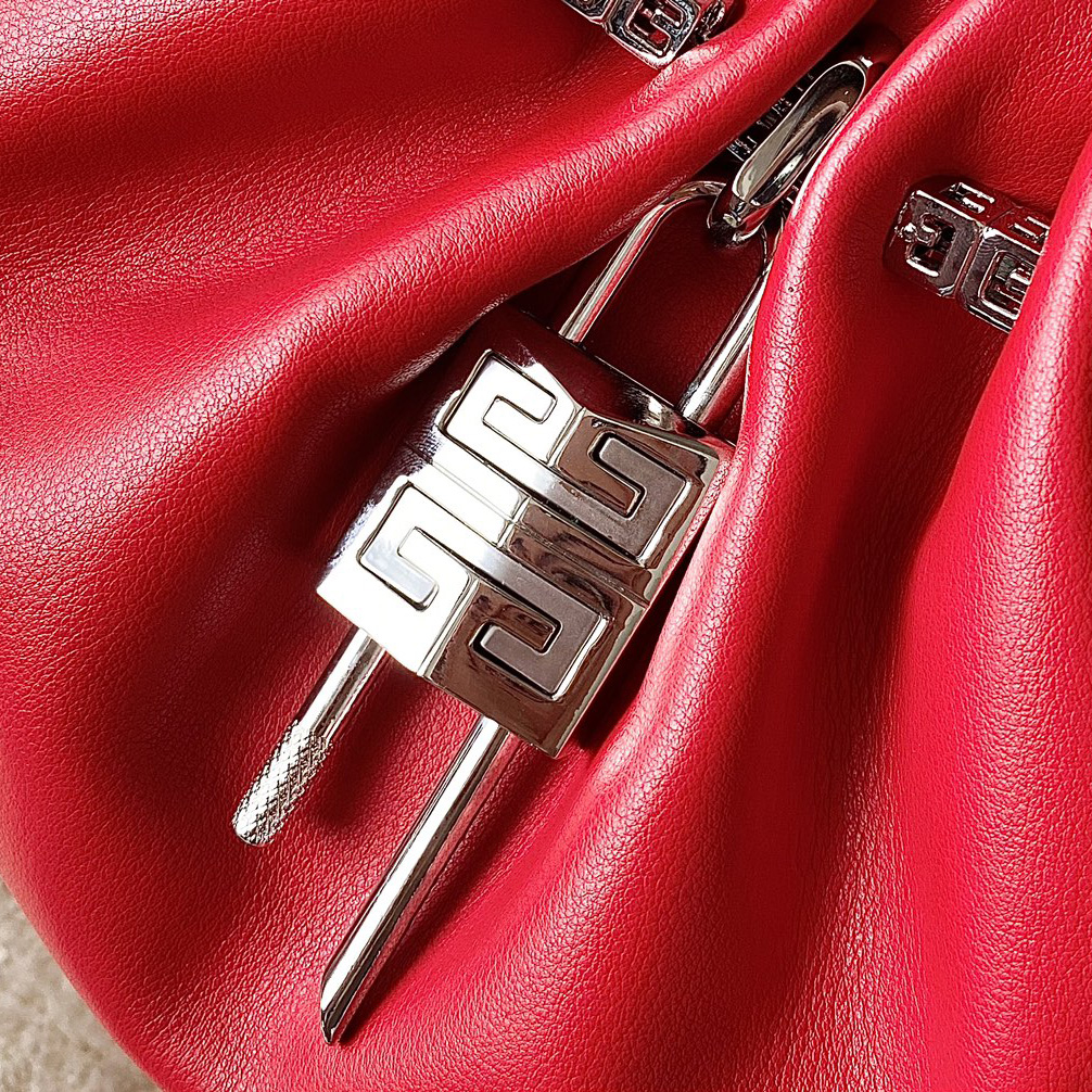 Givenchy Kleine Kenny-Tasche aus Glattleder - Rot (32-22-17 cm) - EUR FASHION