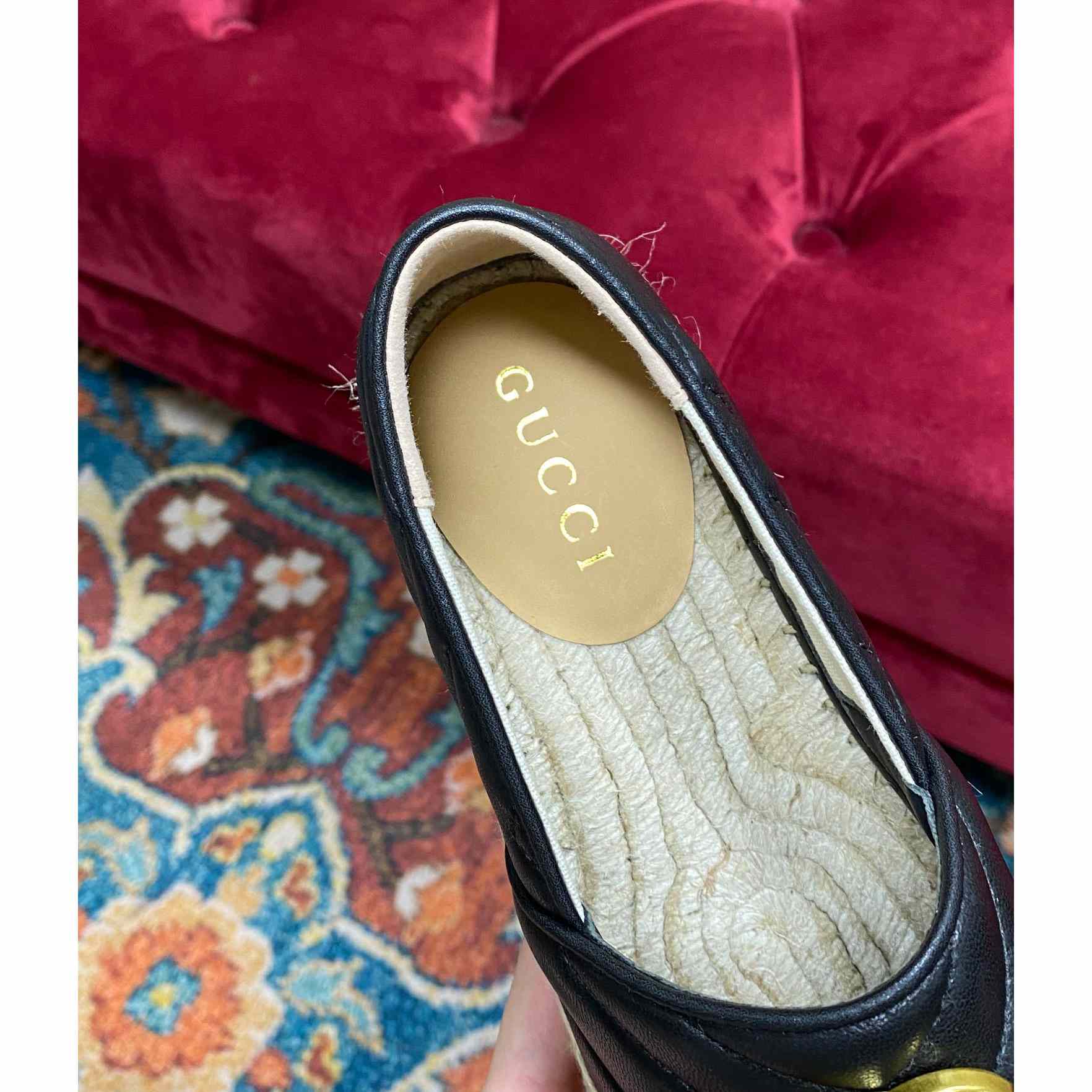 Gucci Leder-Espadrille mit Doppel-G - EUR FASHION