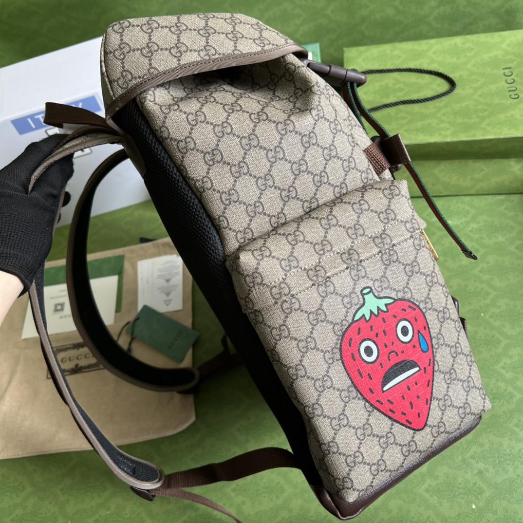 Gucci Skateboard-Rucksack mit Katzenmuster (34–42–16 cm) - EUR FASHION