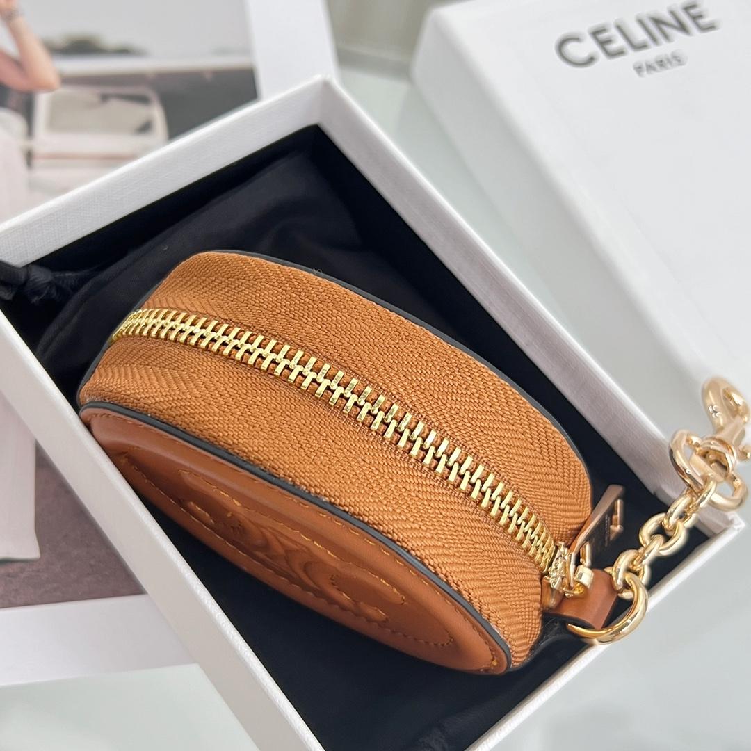Celine Geldbörse mit Haken Cuir Triomphe aus glattem Kalbsleder - EUR FASHION