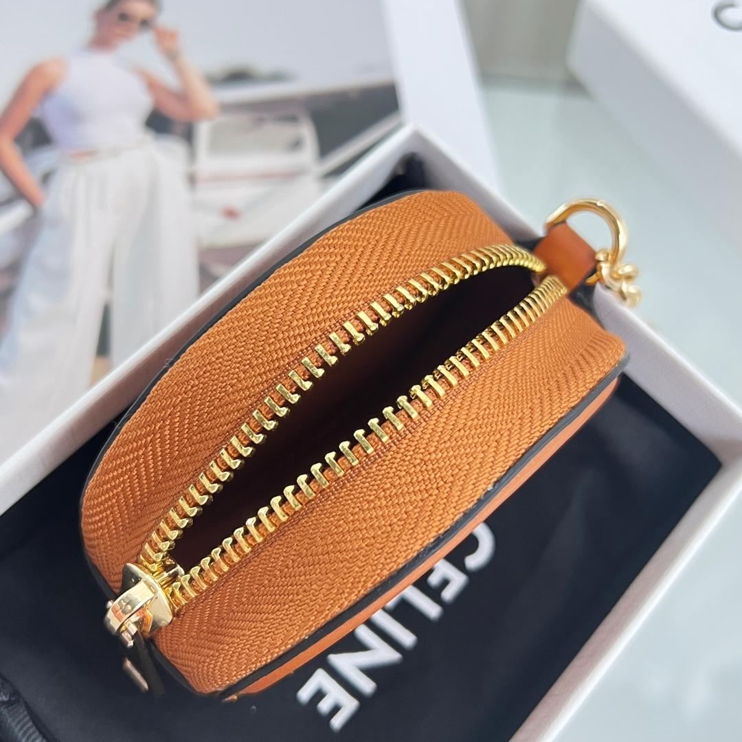 Celine Geldbörse mit Haken Cuir Triomphe aus glattem Kalbsleder - EUR FASHION