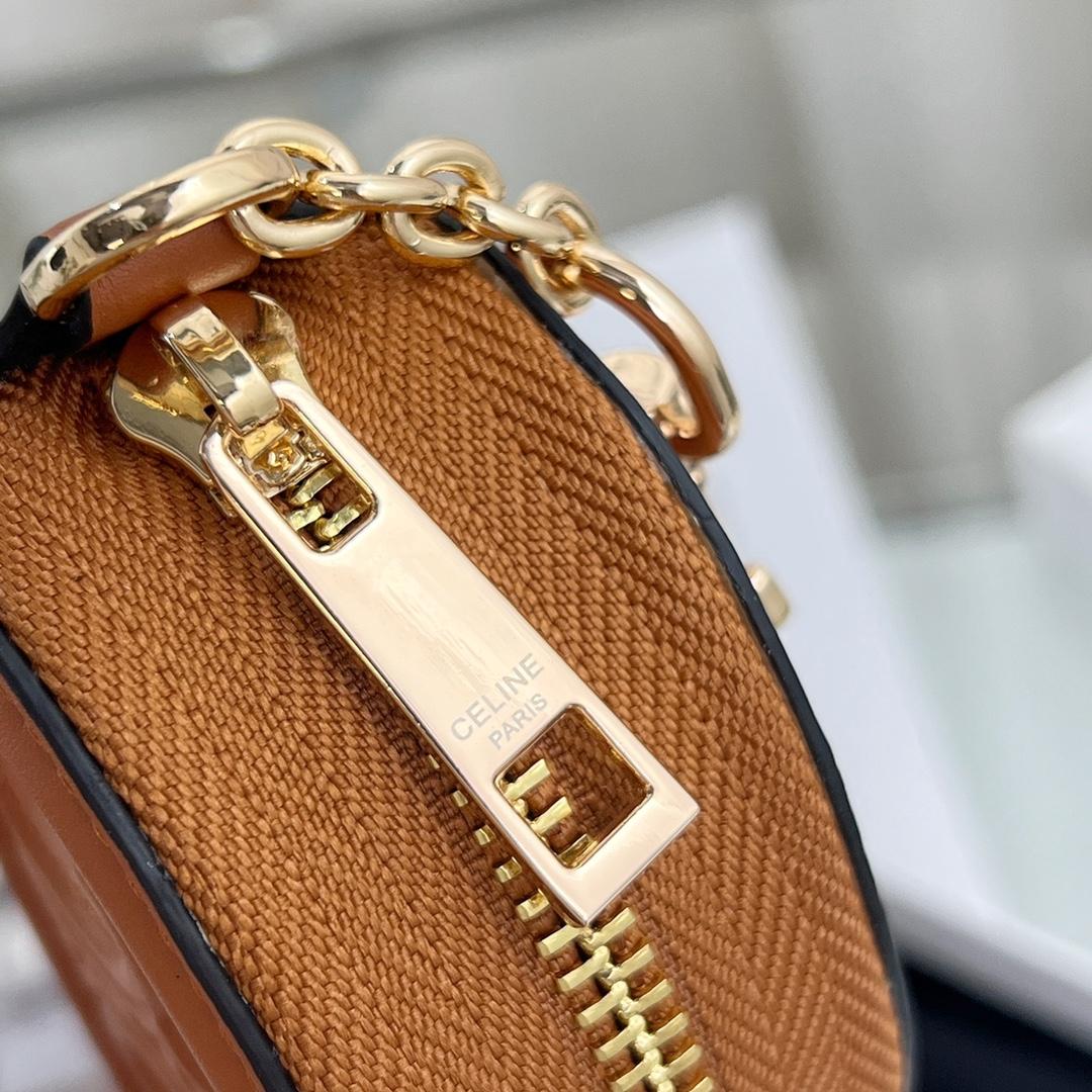 Celine Geldbörse mit Haken Cuir Triomphe aus glattem Kalbsleder - EUR FASHION
