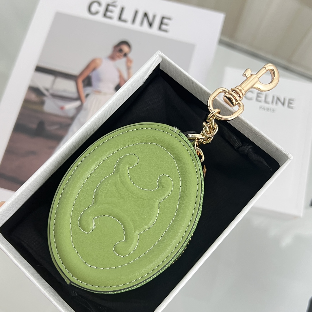 Celine Geldbörse mit Haken Cuir Triomphe aus glattem Kalbsleder - EUR FASHION