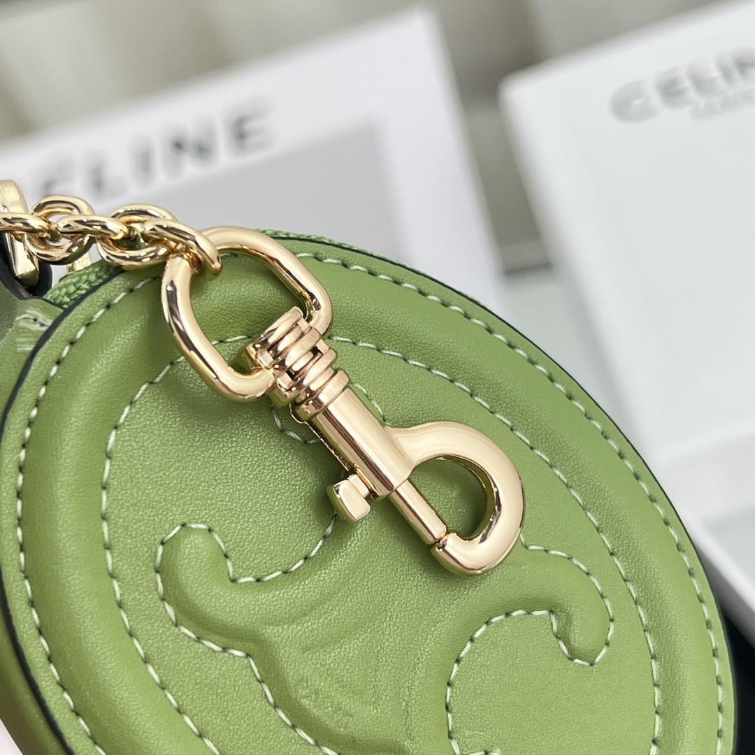 Celine Geldbörse mit Haken Cuir Triomphe aus glattem Kalbsleder - EUR FASHION