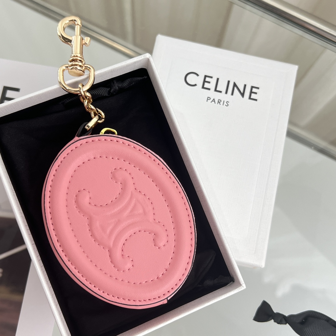 Celine Geldbörse mit Haken Cuir Triomphe aus glattem Kalbsleder - EUR FASHION