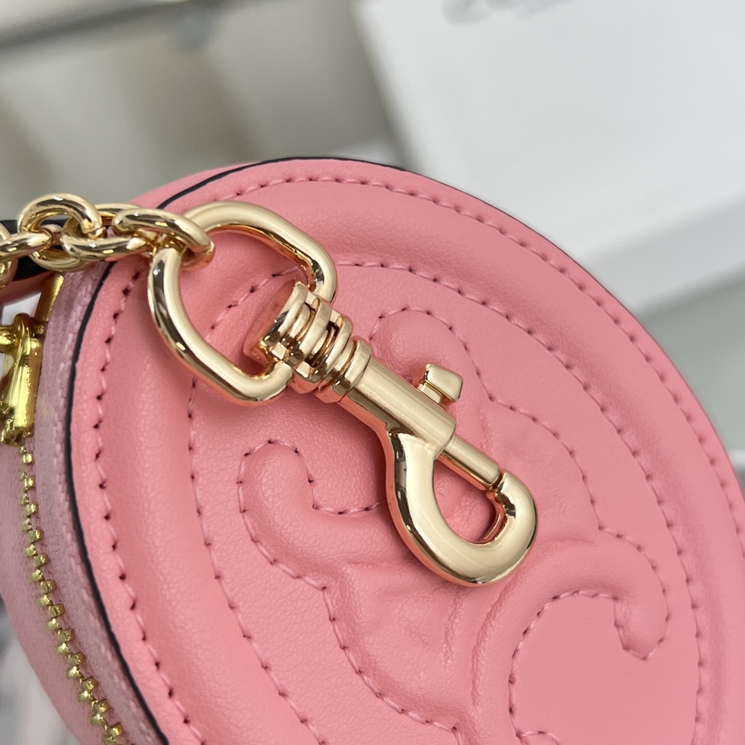 Celine Geldbörse mit Haken Cuir Triomphe aus glattem Kalbsleder - EUR FASHION