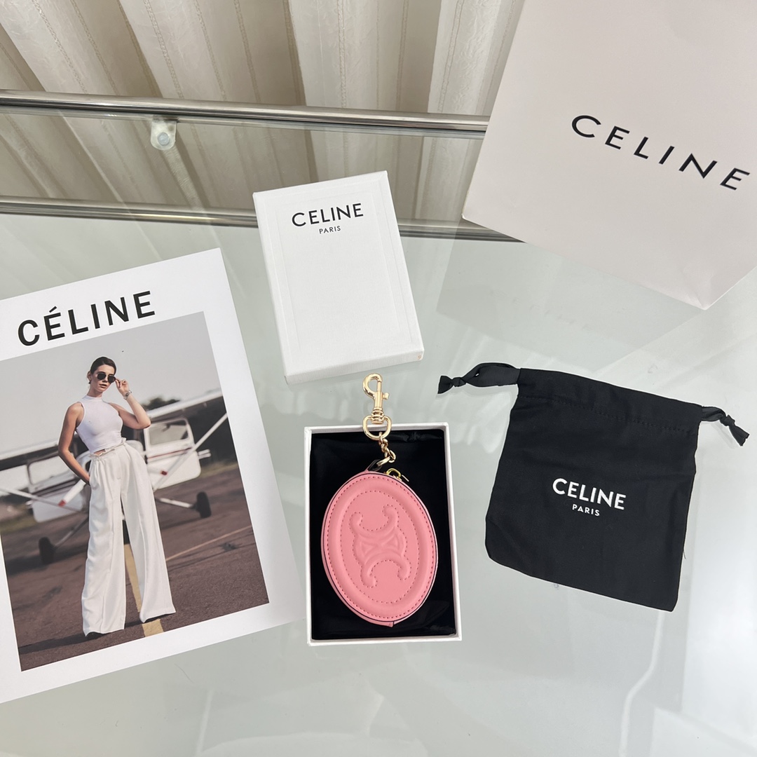 Celine Geldbörse mit Haken Cuir Triomphe aus glattem Kalbsleder - EUR FASHION