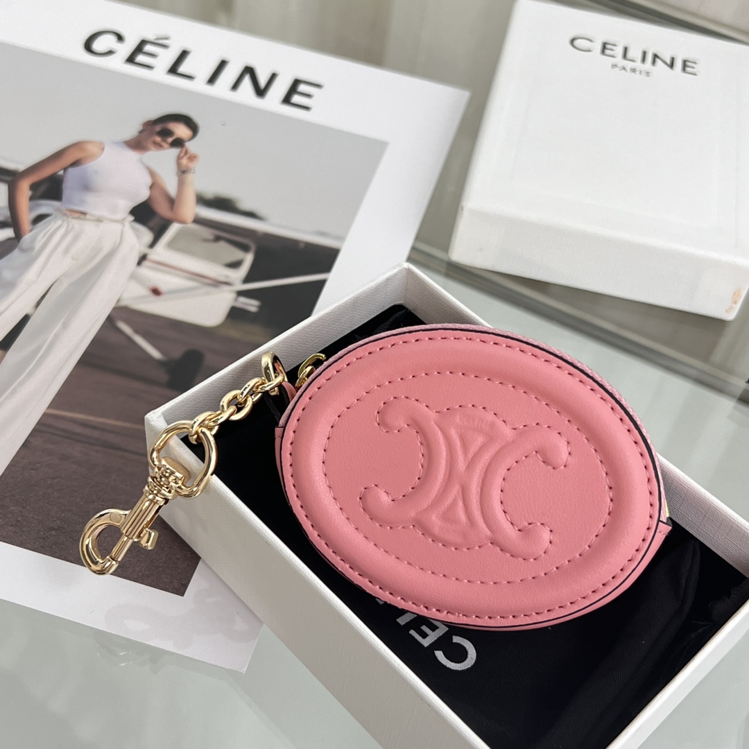Celine Geldbörse mit Haken Cuir Triomphe aus glattem Kalbsleder - EUR FASHION