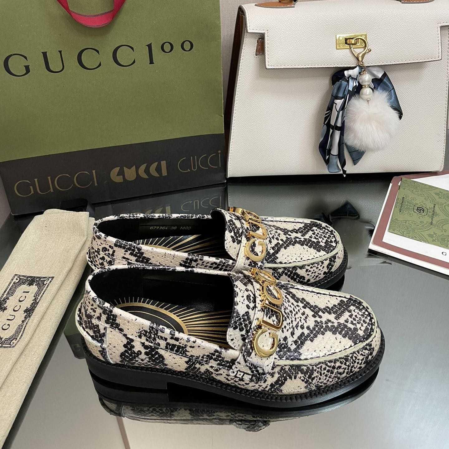 Gucci Damen-Loafer mit Gucci-Python-Print - EUR FASHION